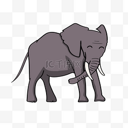 庞大动物图片_一只大象