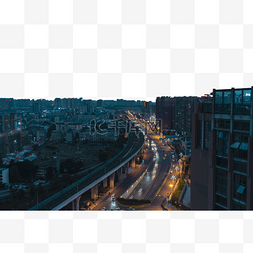 城市夜色马路车辆高清大图