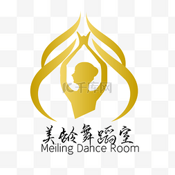 黄色人物剪影图片_黄色舞蹈LOGO