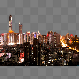 夜景图片_灯火通明城市夜景