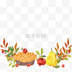 水果苹果图片_感恩节边框