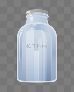 玻璃瓶图片_ 蓝色玻璃瓶 