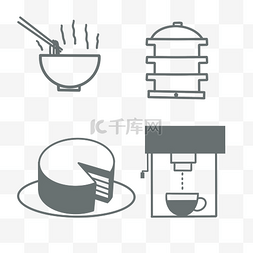 蛋糕咖啡图片_煮饭蛋糕图标