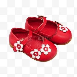 红色儿童皮鞋