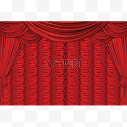 舞台红布背景