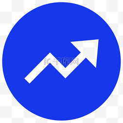 app图标图片_蓝色简洁大数据股票APP图标