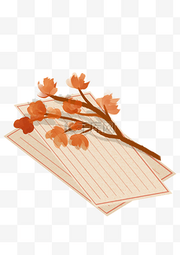 秋季叶子纸张