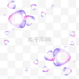 粉紫色泡泡气泡水泡