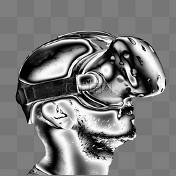 金属科技质感图片_金属人未来科技VR模型