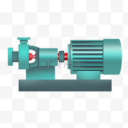 孤立的水泵图片_绿色水泵消防泵