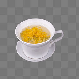 菊花图片_白色的茶杯