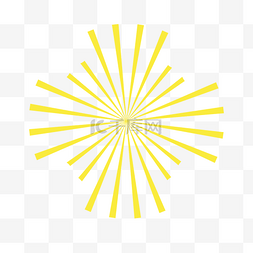 光芒黄色图片_黄色放射光芒