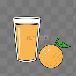 黄色橙汁果汁插图