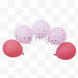 白色粉色唯美浪漫气球