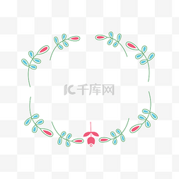 植物装饰图案边框