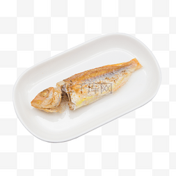 白色盘子烤鱼