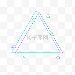 淘宝三角形图片_三角形渐变电商装饰边框