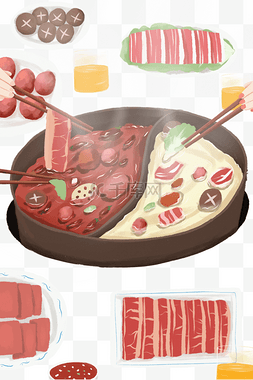 火锅涮品牛肉丸子