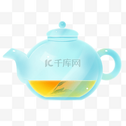 透明玻璃图片_透明玻璃色茶壶