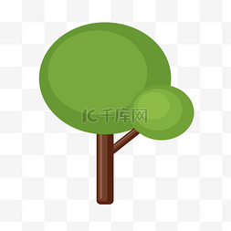 绿色创意大树元素