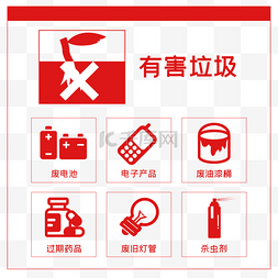 抽烟有害身体图片_有害垃圾图标