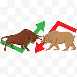 股市股票大盘牛市熊市涨跌对抗对