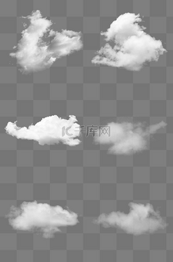 天气手绘图片_白色天气云朵免抠