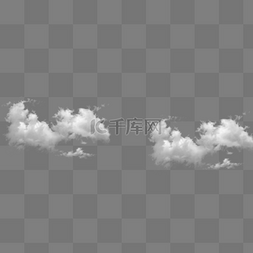 天空卡通免抠图片_白色的云朵免抠图