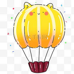 黄色热气球图片_MBE黄色热气球