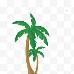 椰树图片_卡通椰树
