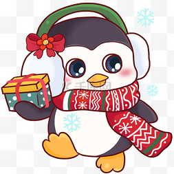 企鹅圣诞图片_可爱小企鹅圣诞动物