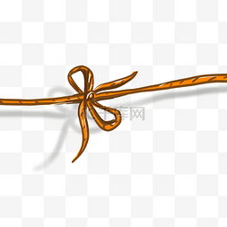 棕色打结绳子