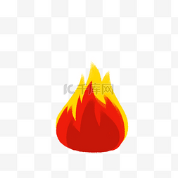 红色火苗火焰插画图片_红色的火焰免抠图