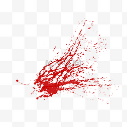 特效图片_红色特效血浆喷溅血液喷涌血迹