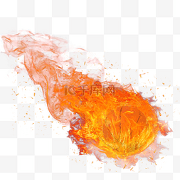 红色球体图片_在火上燃烧体育篮球
