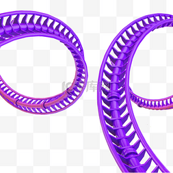 紫色创意过山车