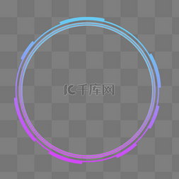 边框纹理紫色科技风边框