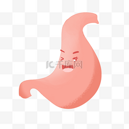 卡通人体器官胃