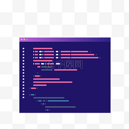 电脑编程代码免抠图