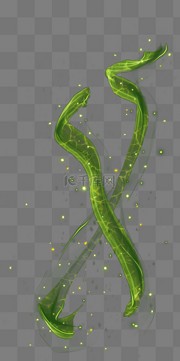 光线特效光晕图片_绿色炫光光线