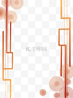 中国线性图片_中国风门窗元素线性几何边框