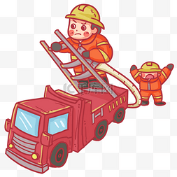 救火中的消防员
