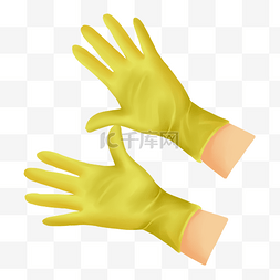 黄色一次性手套