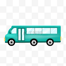 公交车图标元素图片_手绘矢量卡通汽车