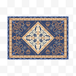 中式图腾图片_古典花纹地毯