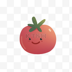 带表情的水果图片_带微笑表情的番茄