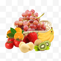 水果果篮图片_有机水果篮