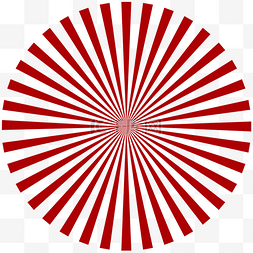 红色放射几何图形