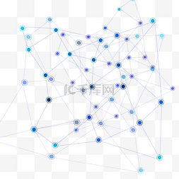 网络结构图片_蓝色互联网节点