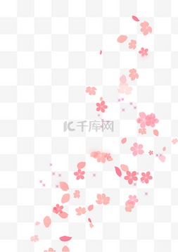 粉色的花瓣图片_飘落的花瓣
